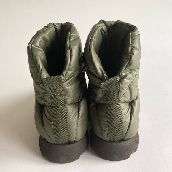 New Piumestudio Luna Military Nylon Pillow Puffy Slip On Booties Sz EUR40, US9.5 - Picture 9 of 15